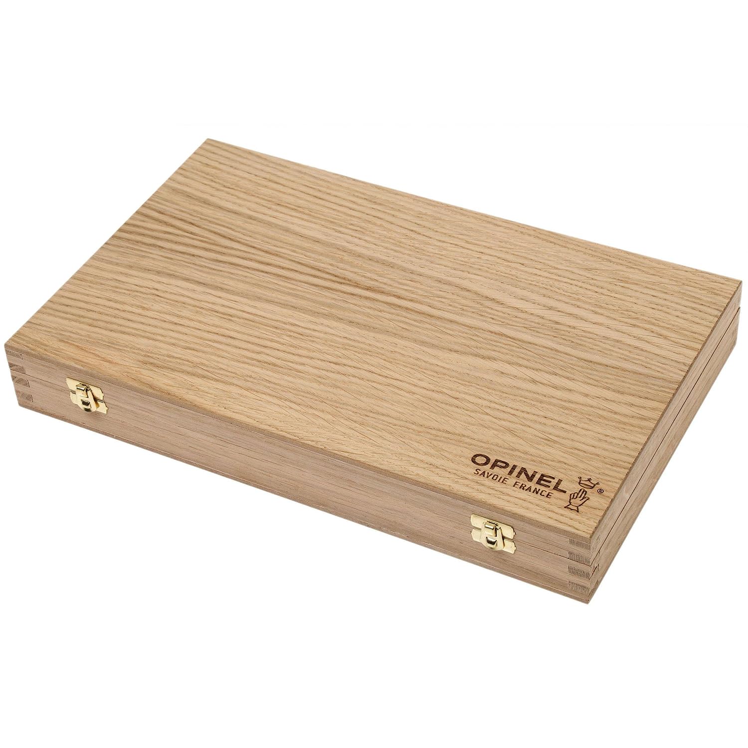 opinel-stainless-steel-folding-knife-10-piece-box-set-no-2-no-12-with-wooden-gif image 4