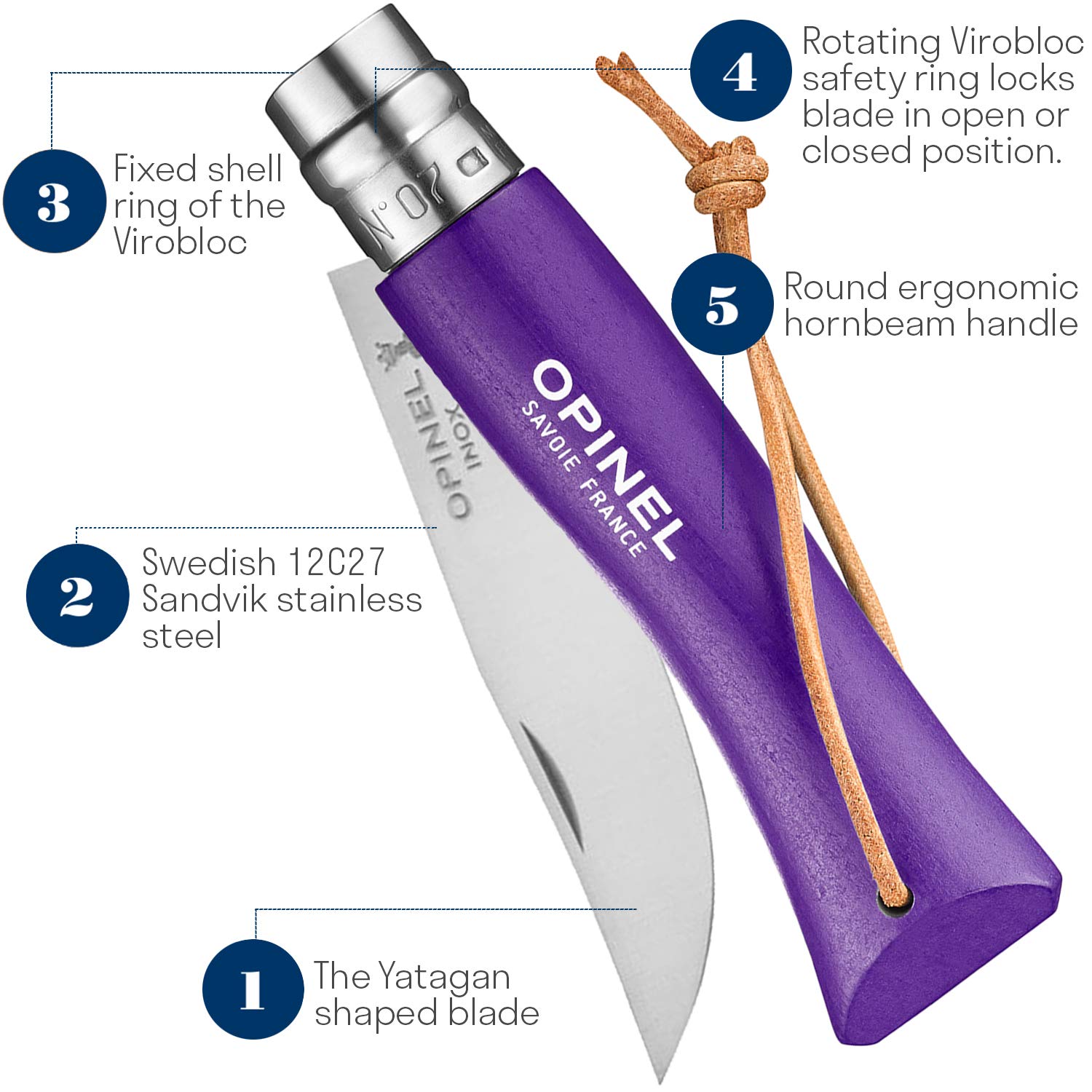 opinel-no-07-colorama-stainless-steel-everyday-carry-folding-pocket-knife-with-v image 4