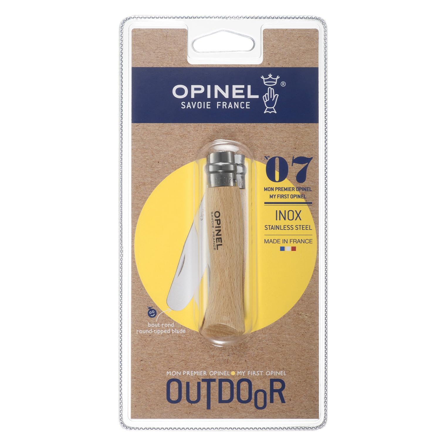 opinel-my-first-no-7-stainless-steel-children-s-folding-pocket-knife-with-safety image 2