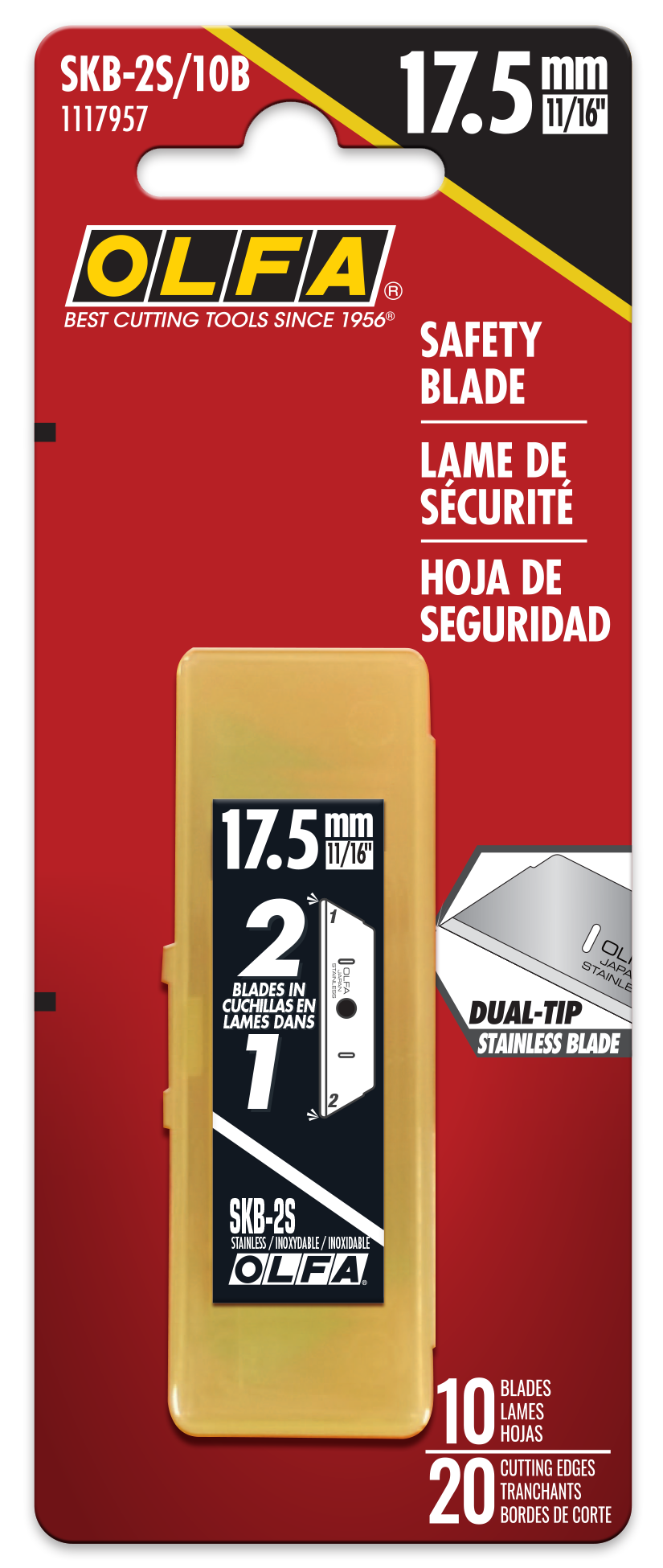 olfa-skb-2s-dual-edge-stainless-steel-safety-blades-10-pack-nsf-certified-for-sk image 3
