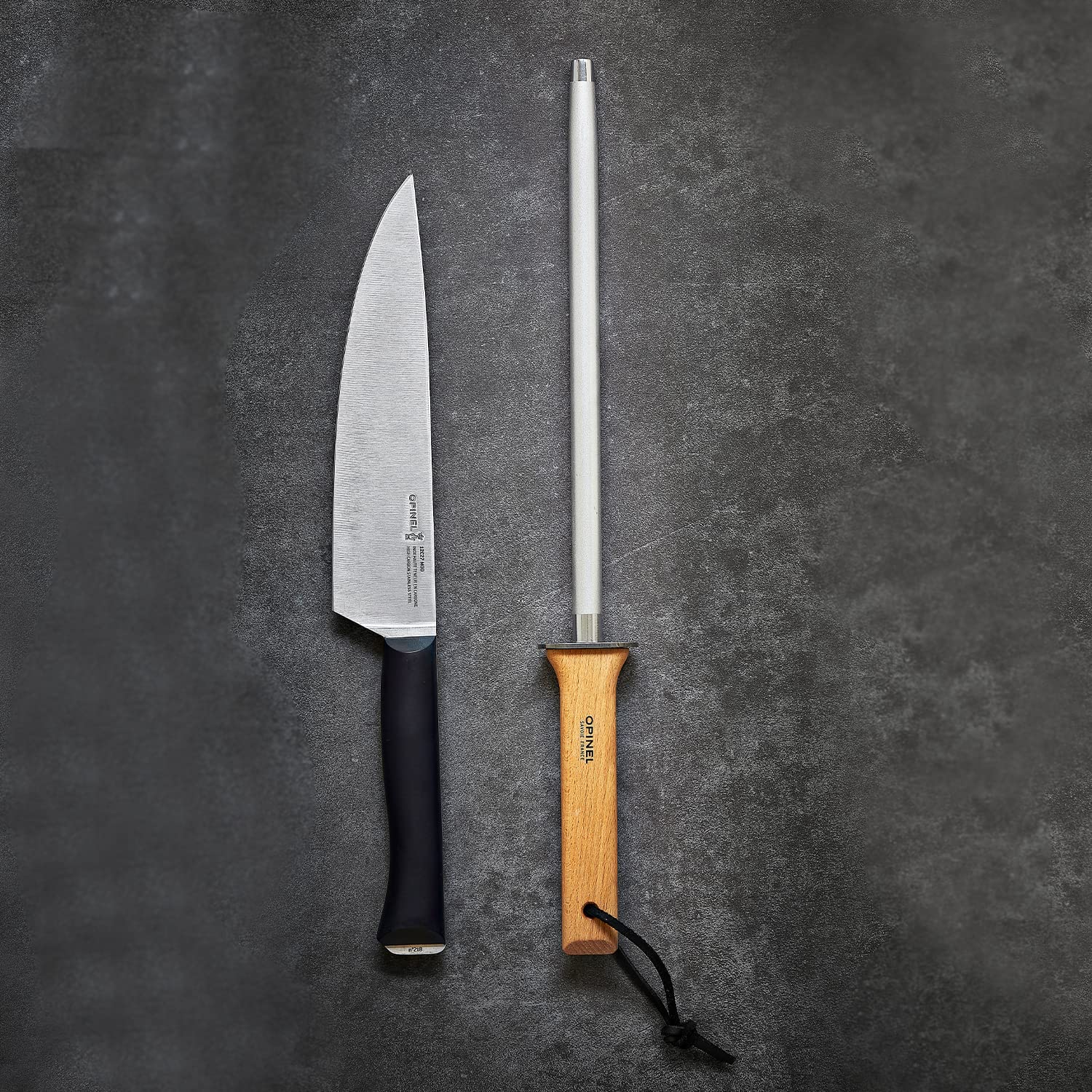 opinel-10-inch-diamond-coated-steel-sharpening-rod-kitchen-knife-sharpener-with- image 4