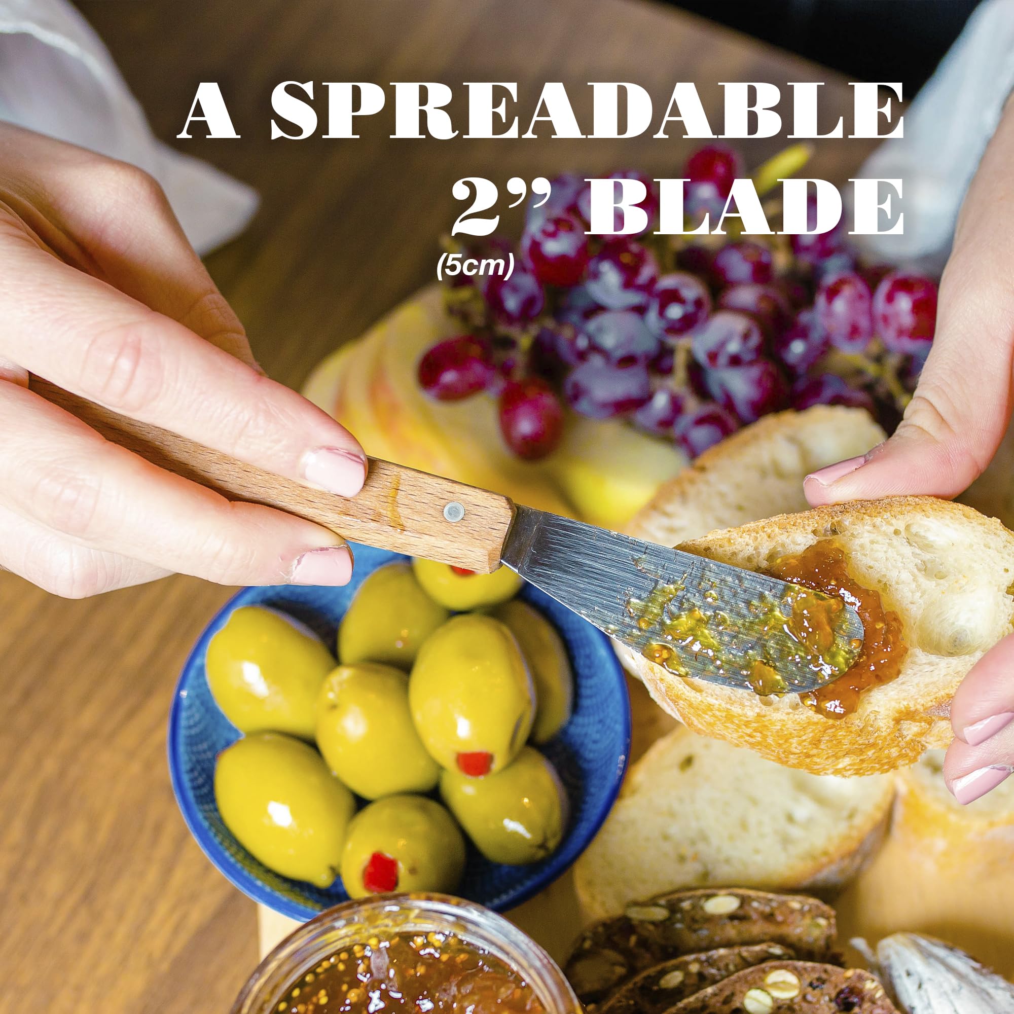opinel-no-117-spreading-butter-knife-natural-hornbeam-wood-handle-non-serrated-i image 3