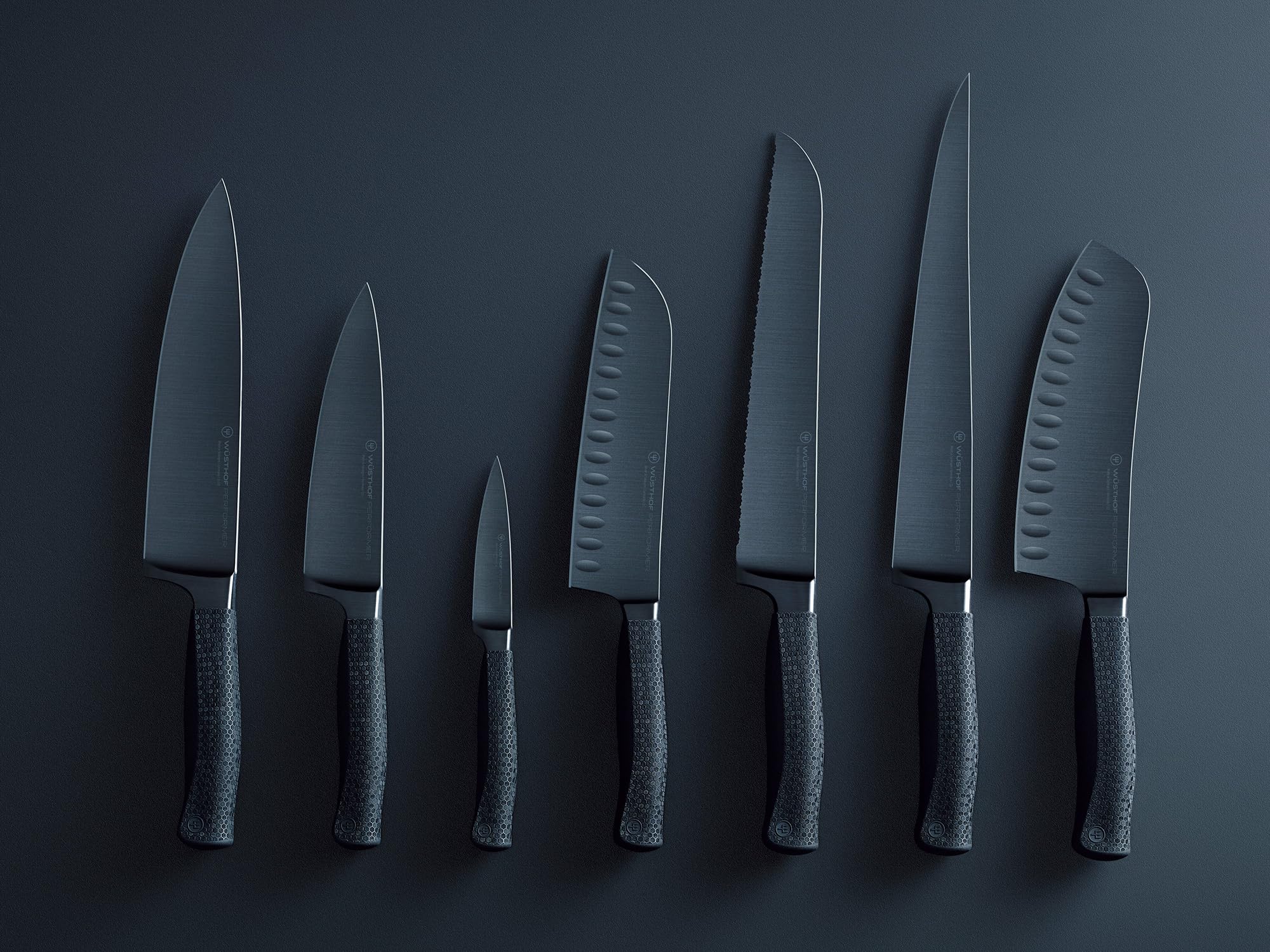 w-sthof-performer-7-hollow-edge-rotoku-knife-dlc-coated-forged-santoku-evolution image 6