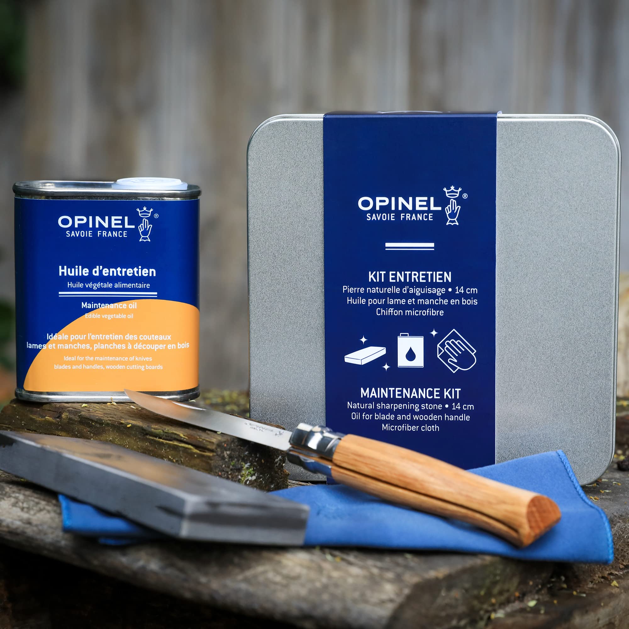 opinel-knife-maintenance-kit-with-sharpening-stone-plant-based-oil-microfiber-cl image 3