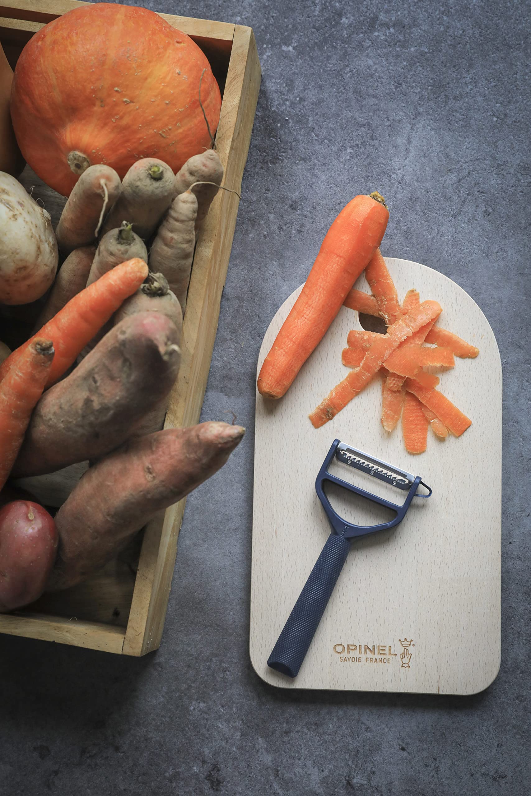 opinel-t-duo-polymer-julienne-peeler-blue-dual-blade-stainless-steel-vegetable-p image 4