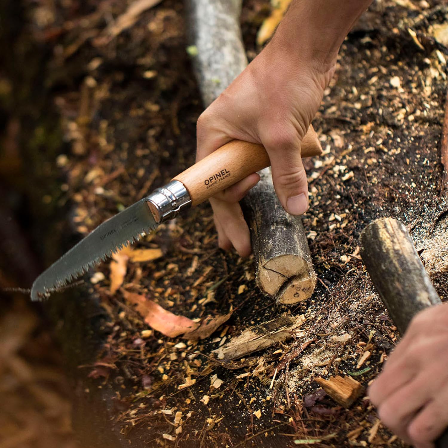 opinel-no-12-folding-saw-carbon-steel-blade-with-beechwood-handle-for-gardening- image 5