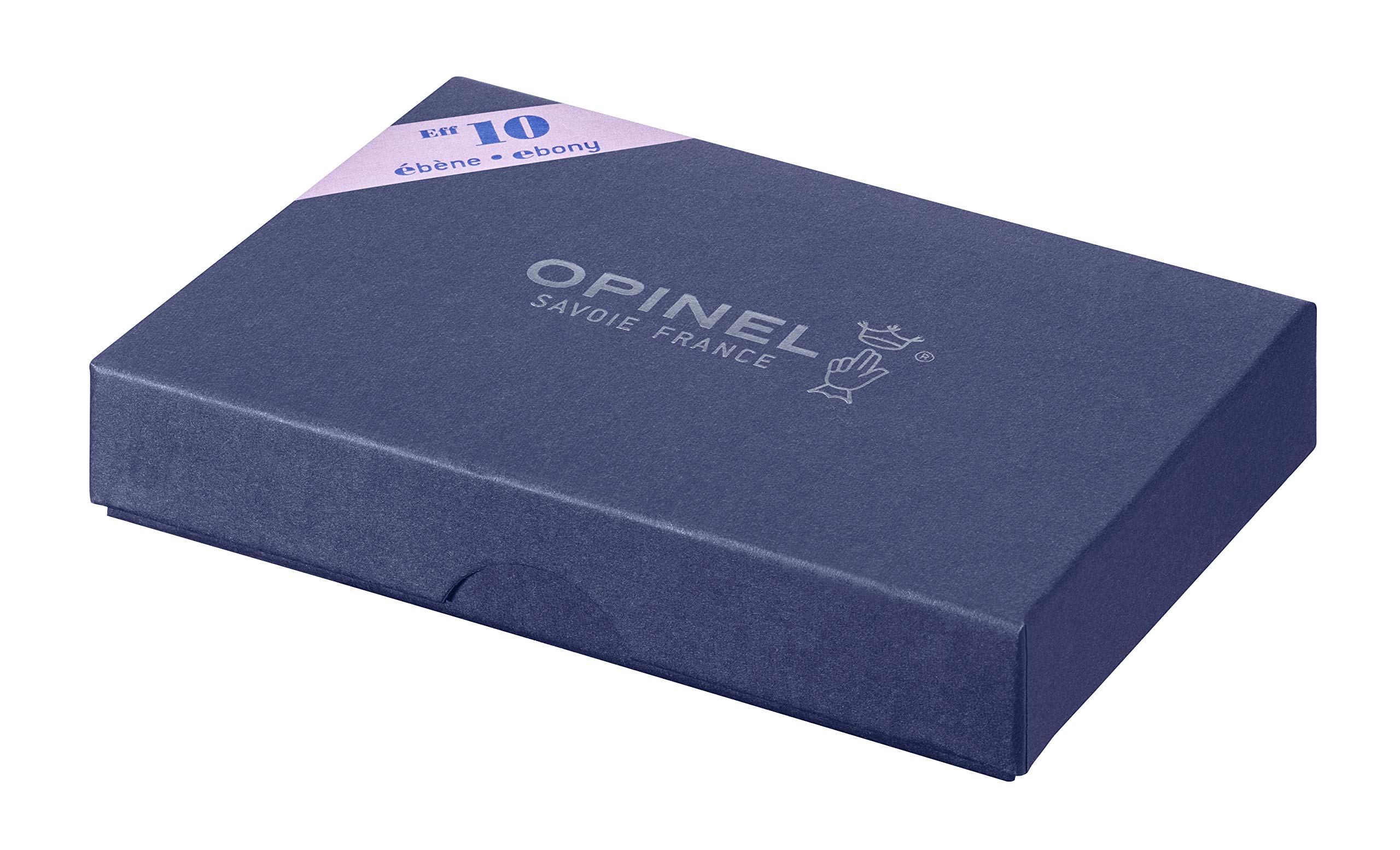 opinel-slim-line-10-ebony-pocket-knife-mirror-polished-flexible-blade-ebony-hand image 2