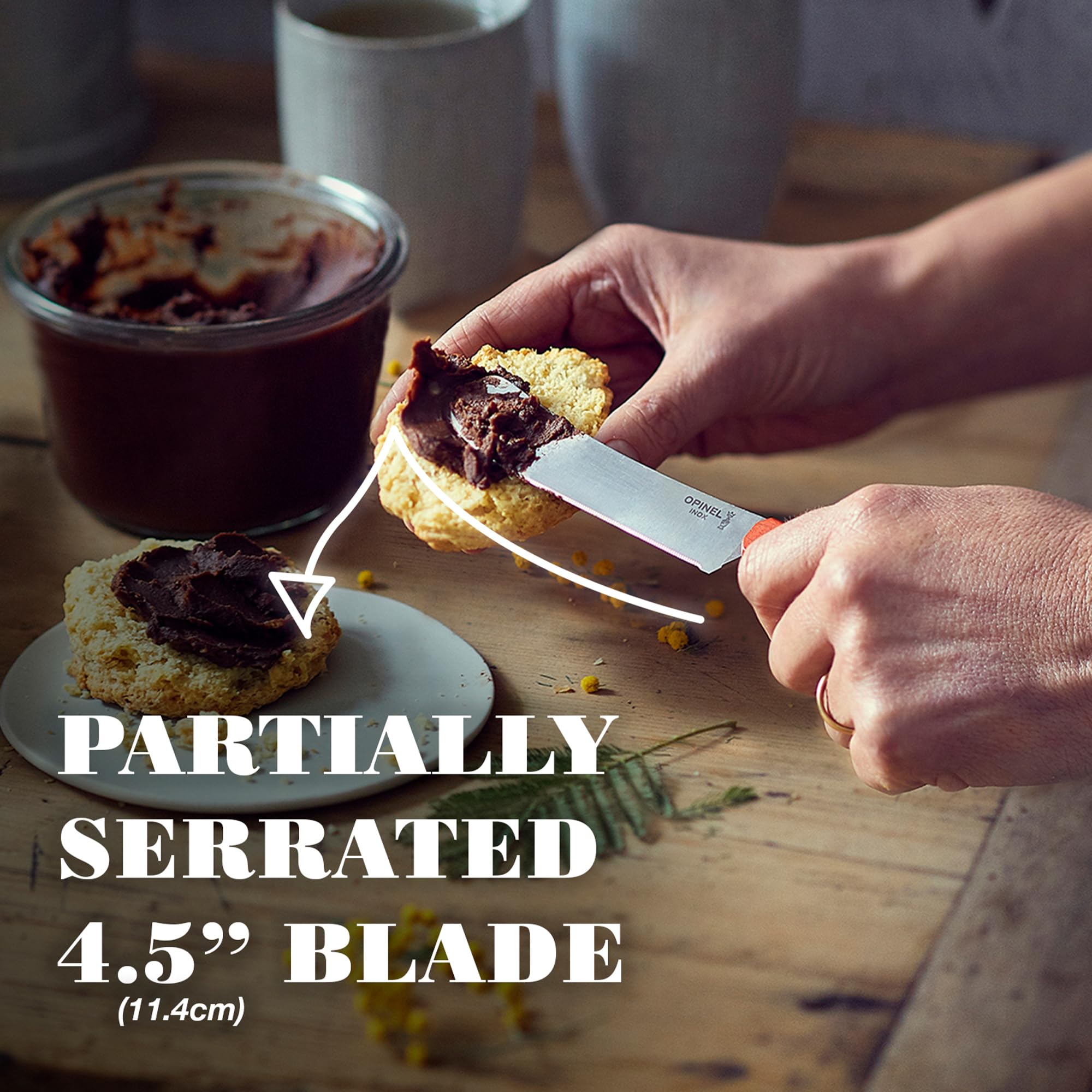 opinel-brunch-knife-micro-serrated-spreading-breakfast-knife-orange-handle image 3