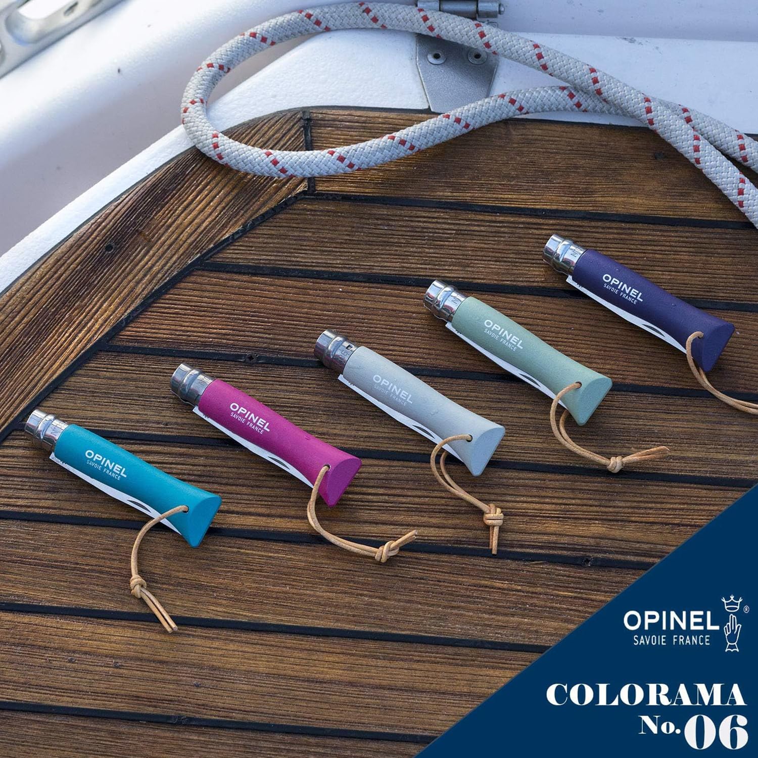 opinel-no-6-colorama-stainless-steel-folding-pocket-knife-everyday-carry-with-pa image 5