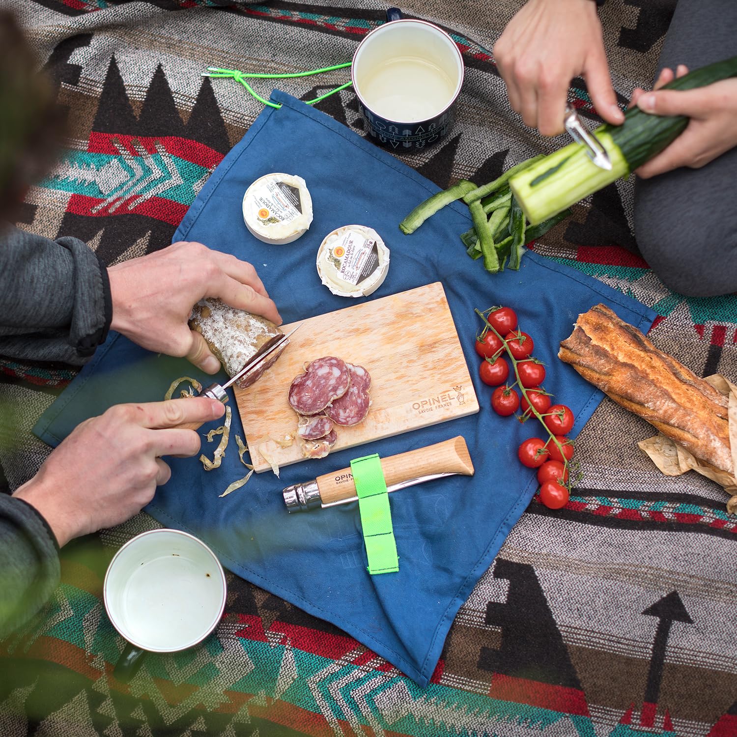 opinel-nomad-camping-kitchen-utensil-kit-no-12-serrated-knife-no-10-corkscrew-kn image 6