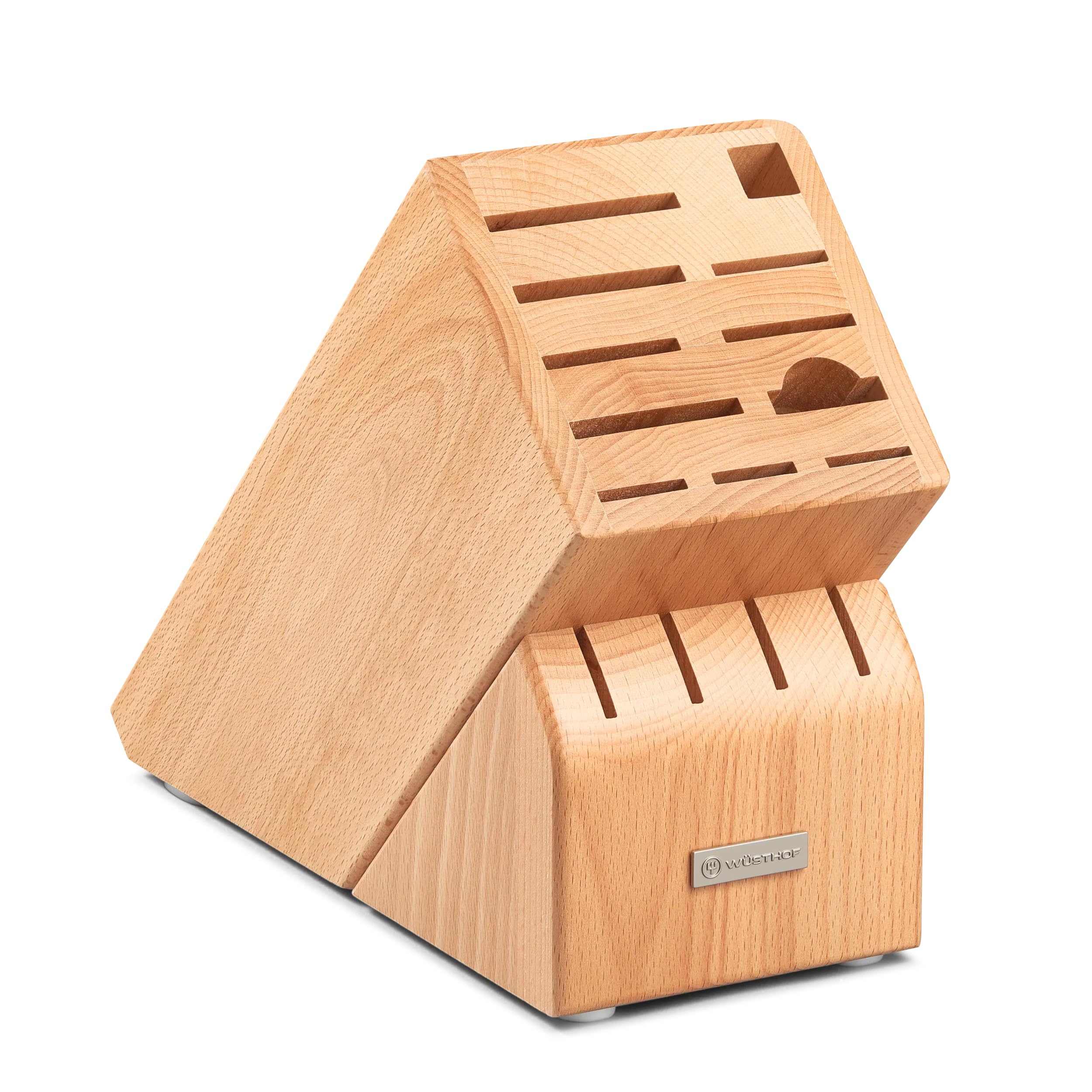w-sthof-15-slot-black-wood-knife-storage-block-angled-countertop-knife-block-wit image 6