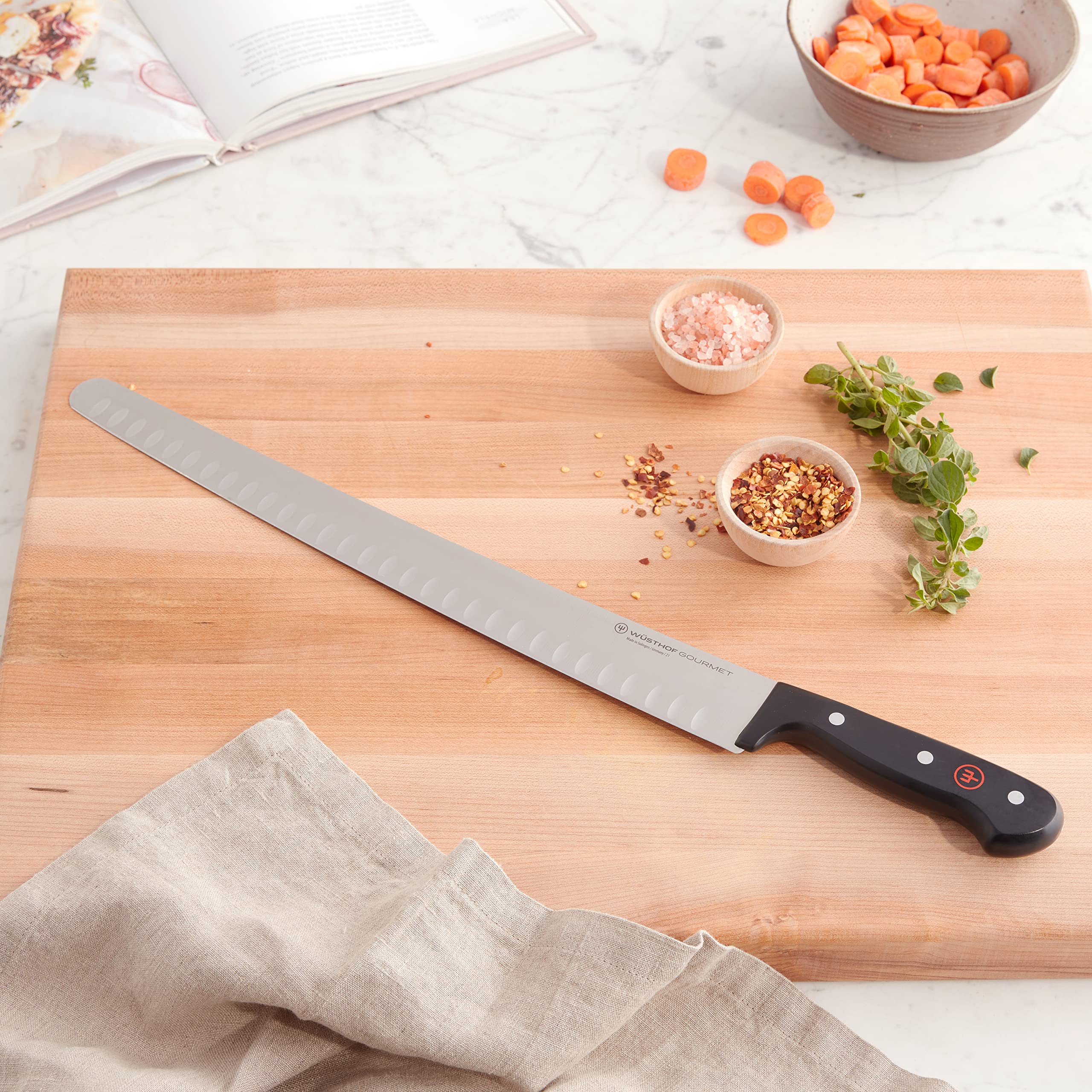 w-sthof-gourmet-14-inch-hollow-edge-brisket-slicing-knife-precision-stamped-stai image 5