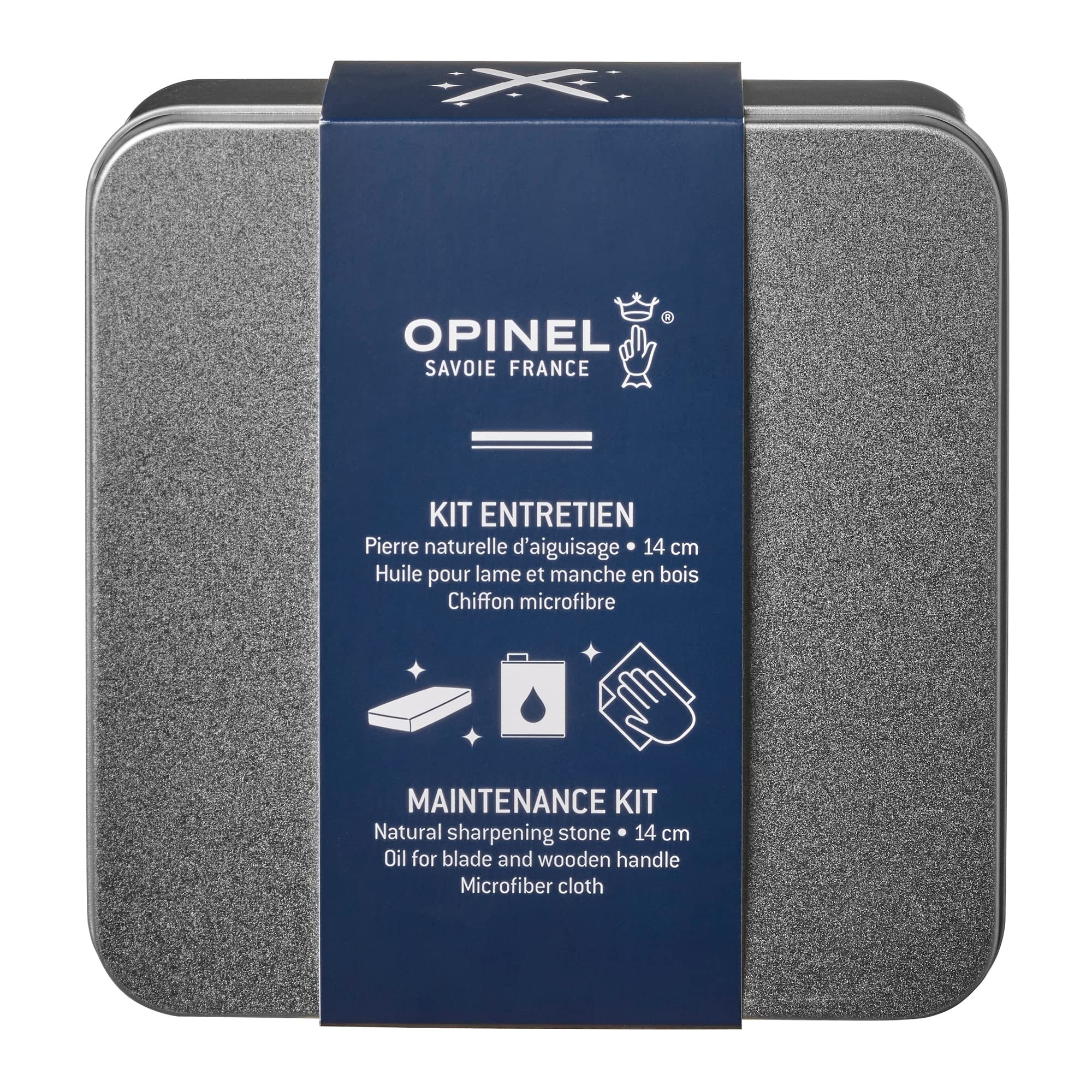 opinel-knife-maintenance-kit-with-sharpening-stone-plant-based-oil-microfiber-cl image 1
