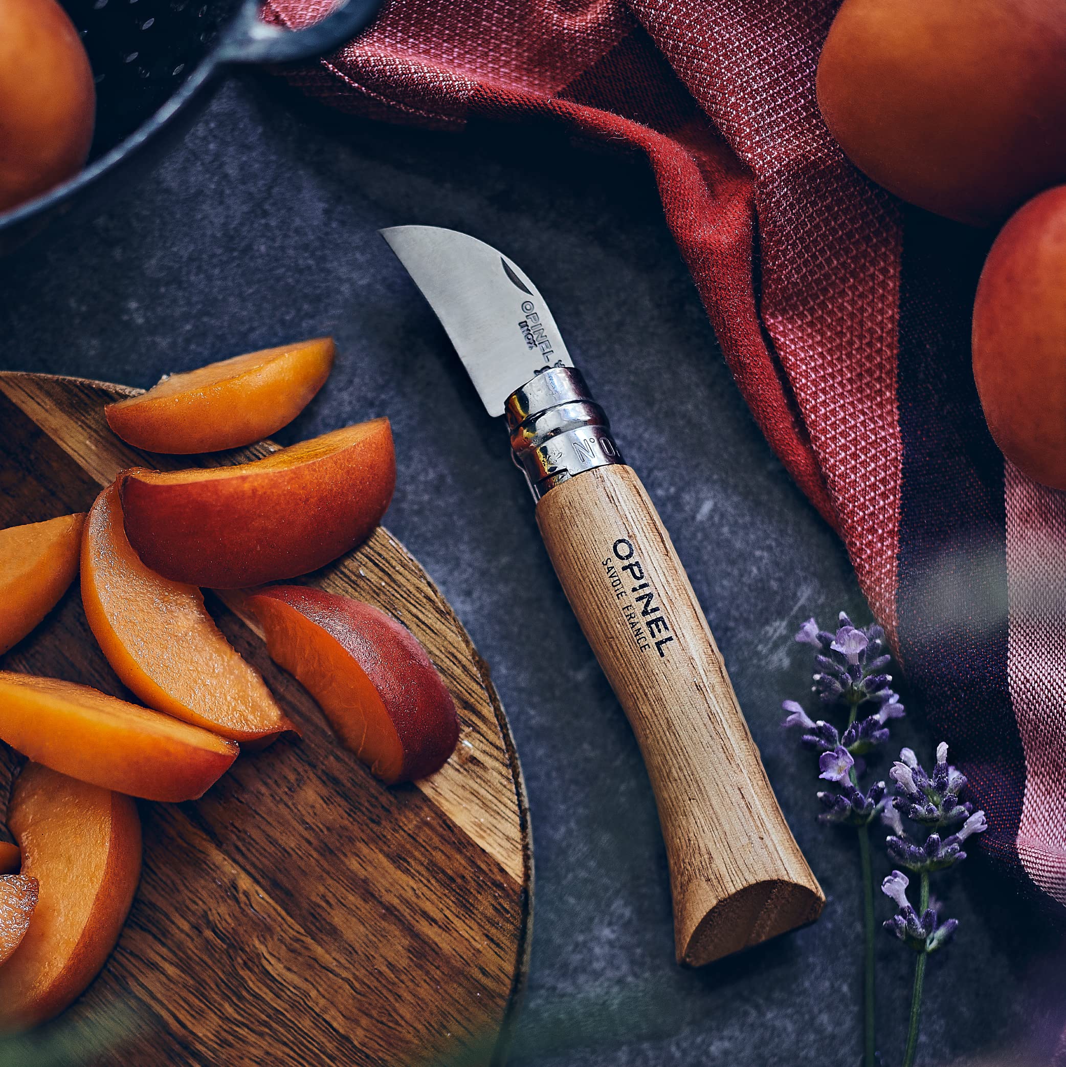 opinel-no-07-scoring-folding-knife-stainless-steel-with-chestnut-wood-handle-che image 5