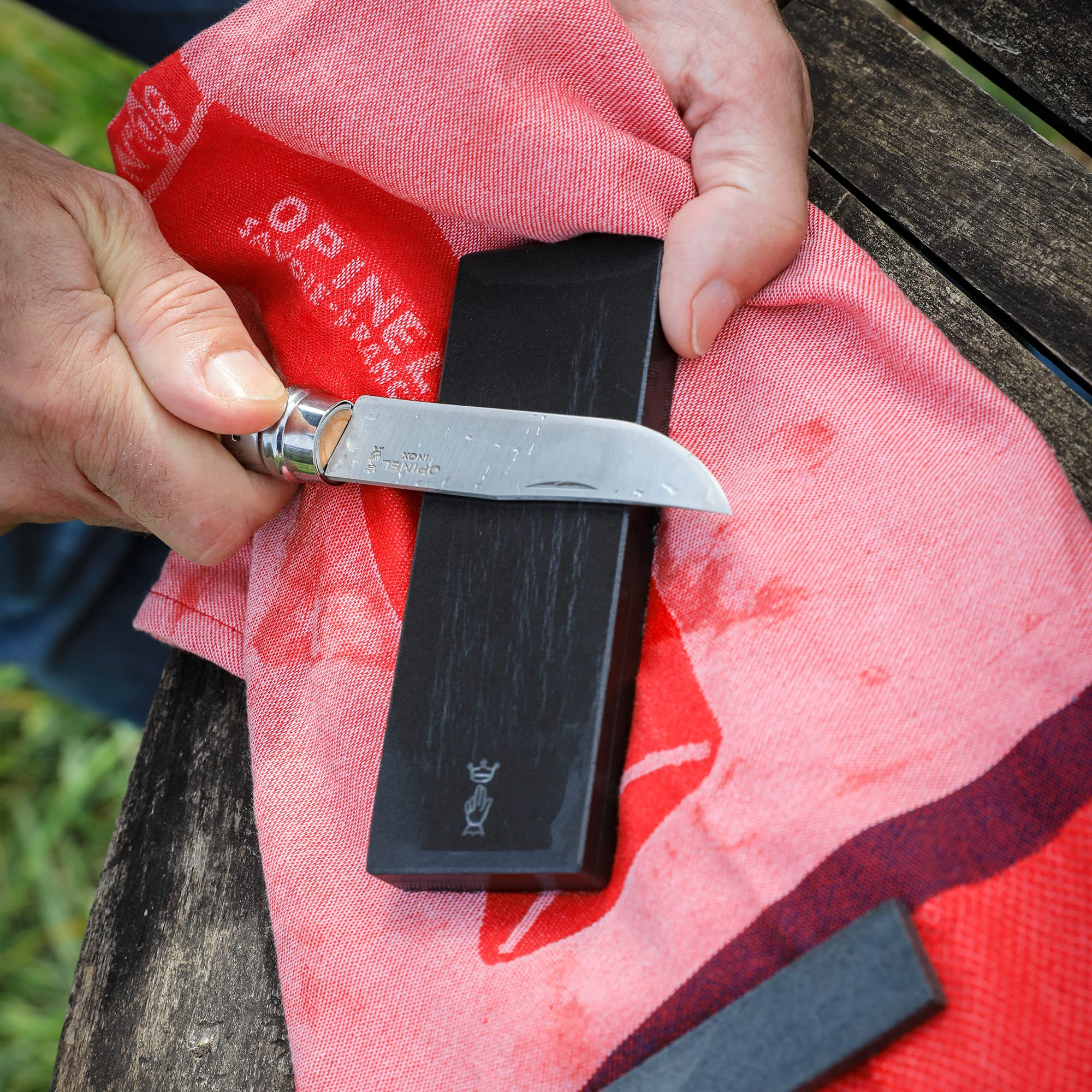 opinel-knife-maintenance-kit-with-sharpening-stone-plant-based-oil-microfiber-cl image 6