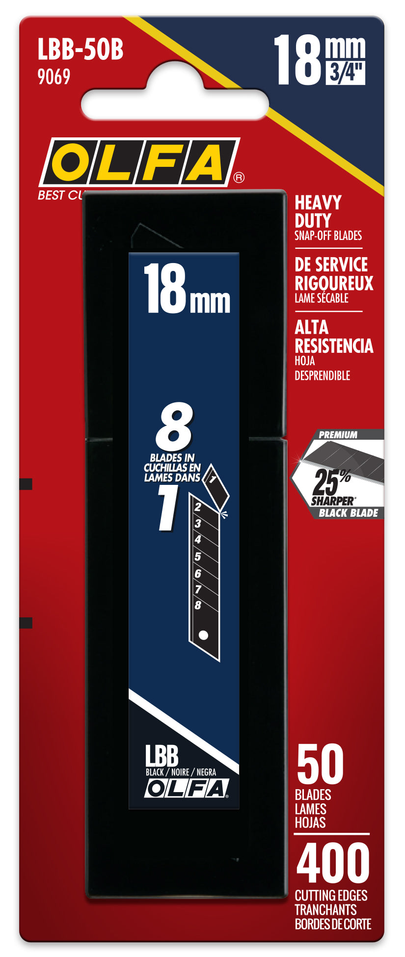 olfa-lbb-18mm-ultra-sharp-black-snap-off-blades-10-50-or-100-packs image 3