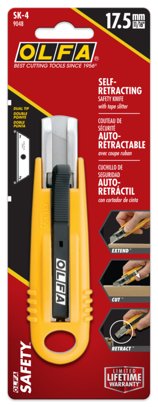 olfa-sk-4-semi-automatic-self-retracting-safety-knife-dual-edge-safety-blade-tex image 4