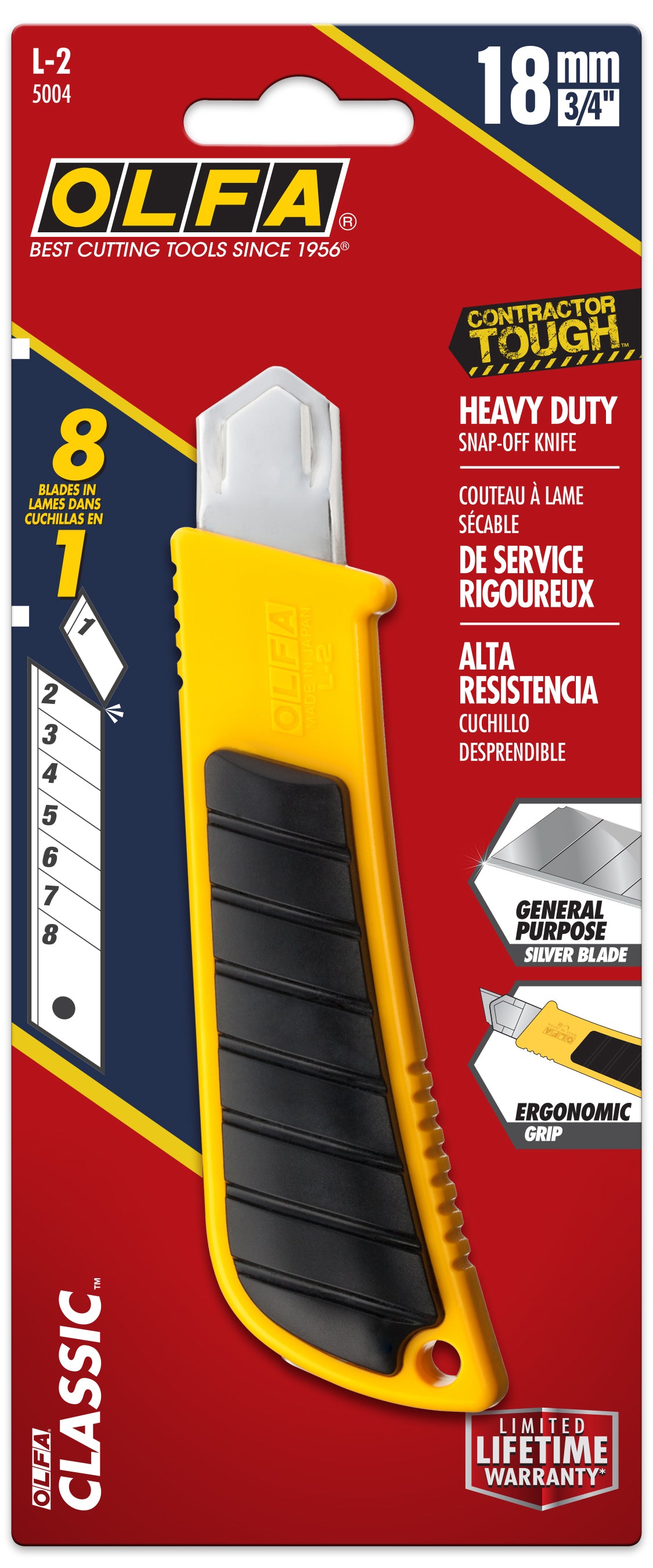 olfa-l-2-18mm-heavy-duty-utility-knife-with-rubber-inset-grip-and-ratchet-lock image 4