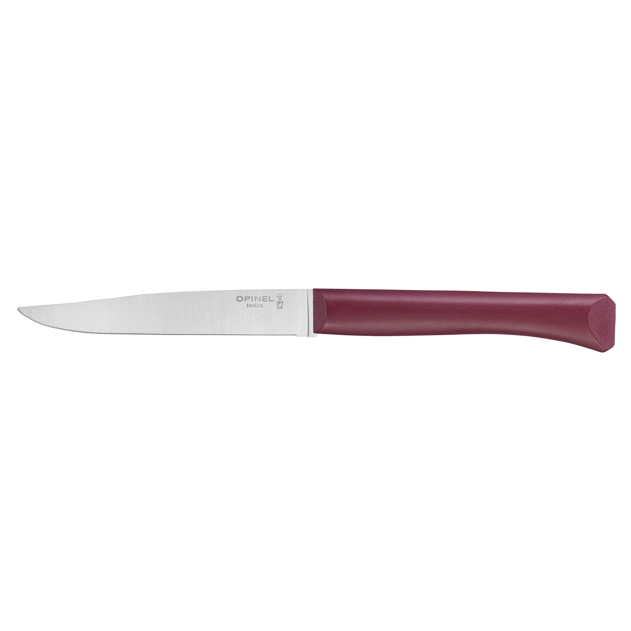 opinel-bon-app-tit-steak-knife-red-polymer-handle-micro-serrated-dishwasher-safe image 3