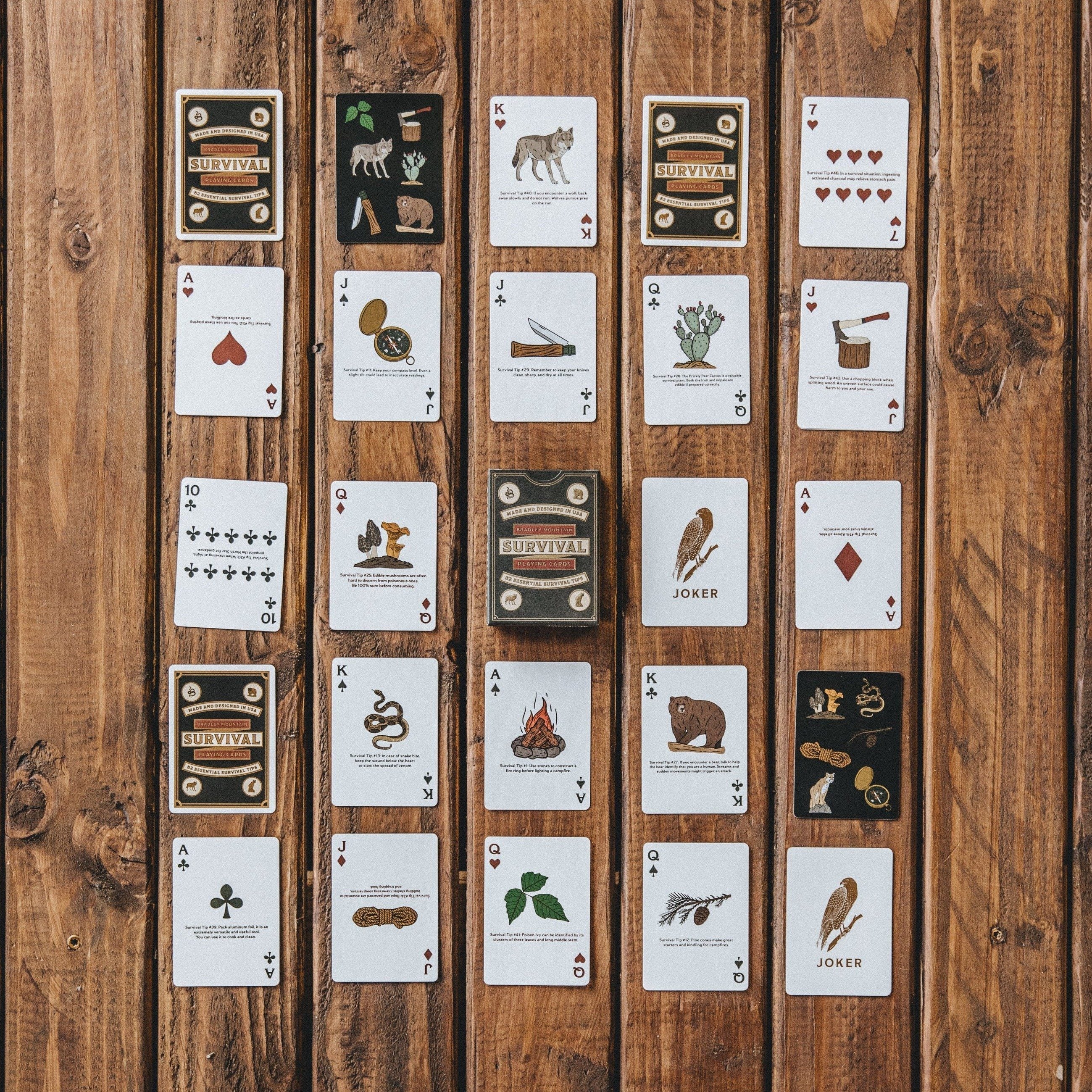 opinel-x-bradley-mountain-survival-playing-cards-outdoor-knowledge-card-deck image 2