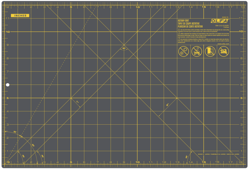 olfa-rm-cg-01-gry-12-x-18-gray-double-sided-self-healing-rotary-mat image 1