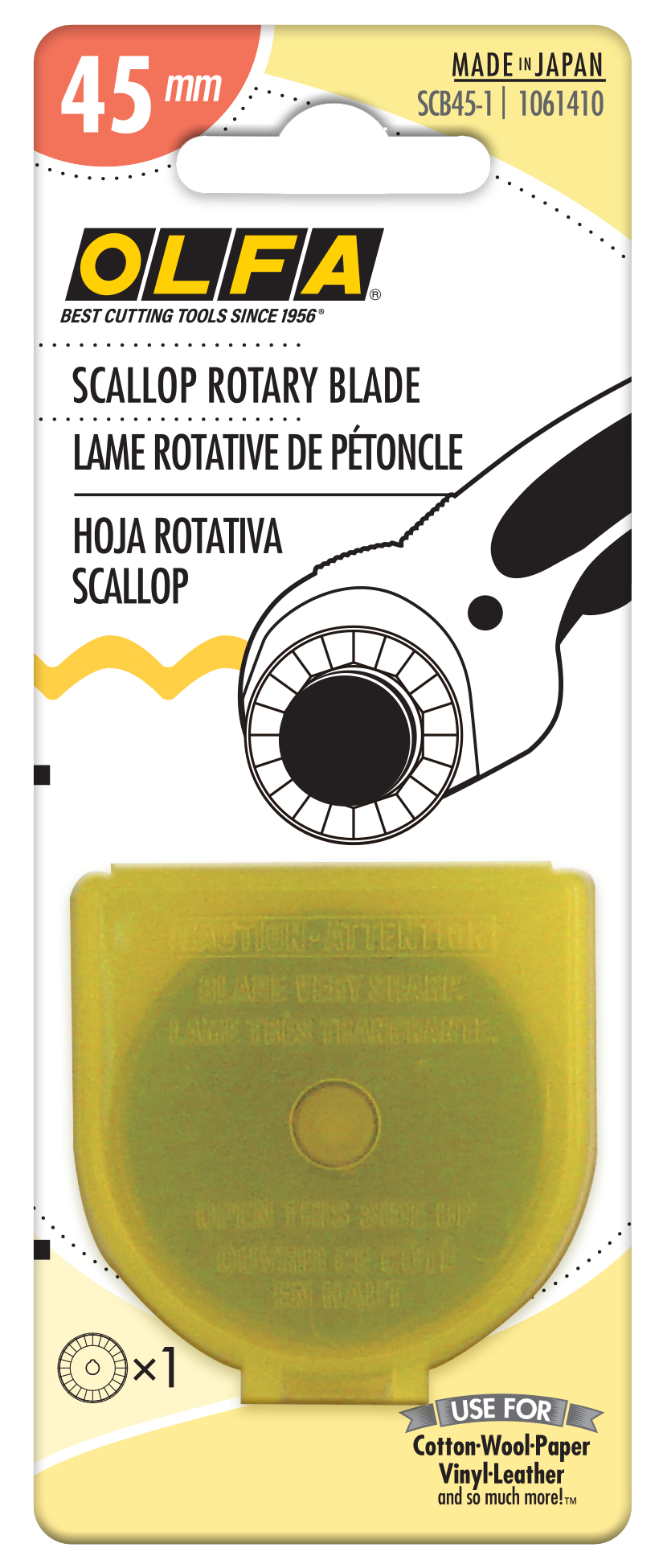 olfa-scb45-1-stainless-steel-45mm-scallop-rotary-blade-1-pack image 3