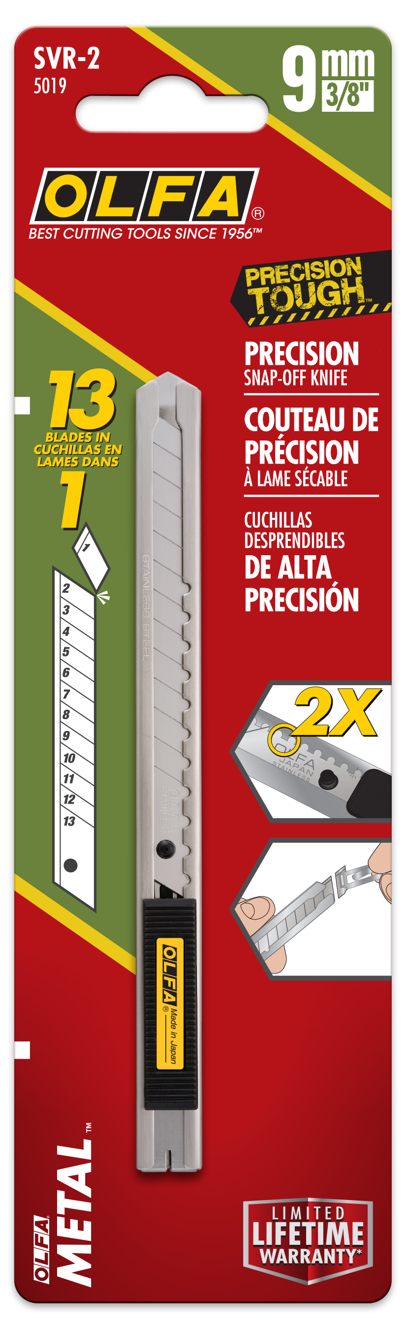 olfa-svr-2-9mm-stainless-steel-auto-lock-utility-knife-with-2x-micro-click-contr image 4
