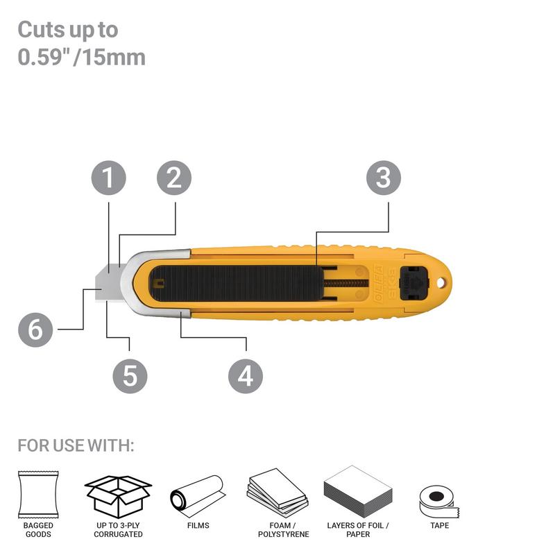 olfa-sk-8-fully-automatic-self-retracting-safety-knife-non-overridable-blade-ret image 2
