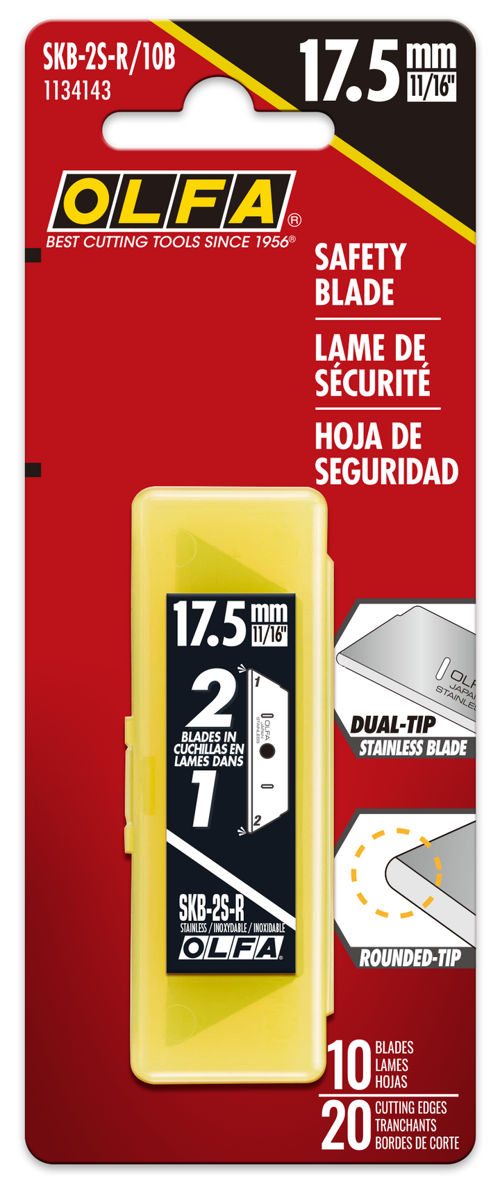 olfa-skb-s-r-round-tip-dual-edge-stainless-steel-safety-blade-10-pack image 6