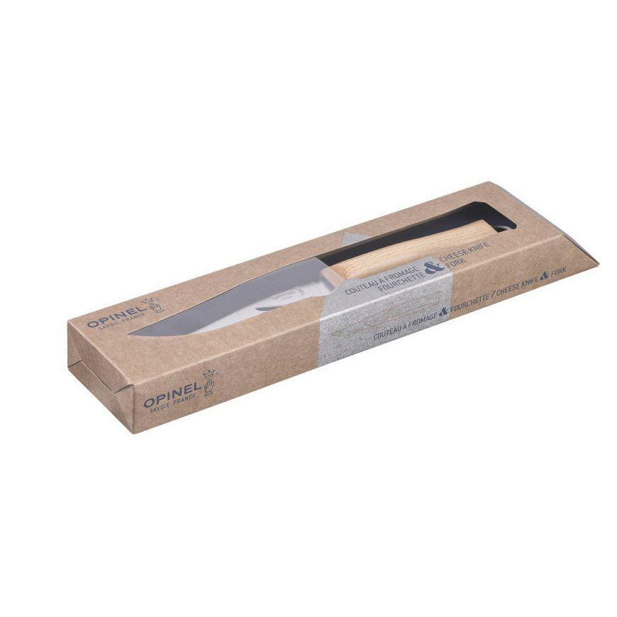 opinel-cheese-fork-and-knife-set-stainless-steel-blade-with-pefc-beech-wood-hand image 5