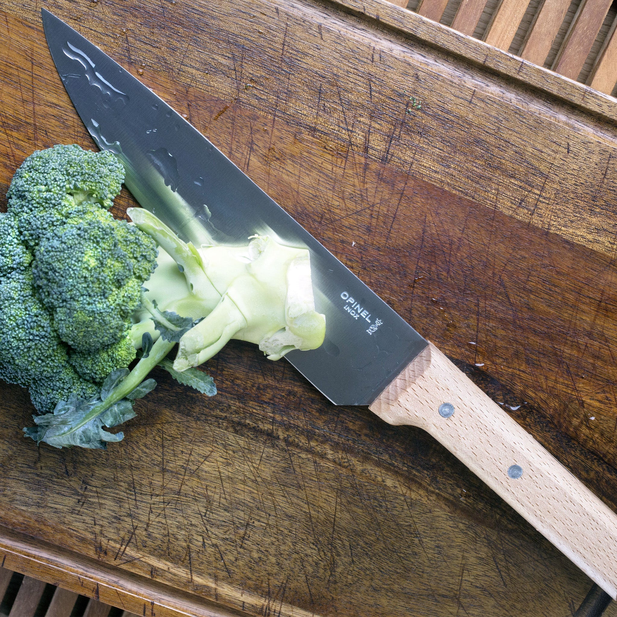 opinel-parall-le-8-inch-chef-knife-beechwood-handle image 2