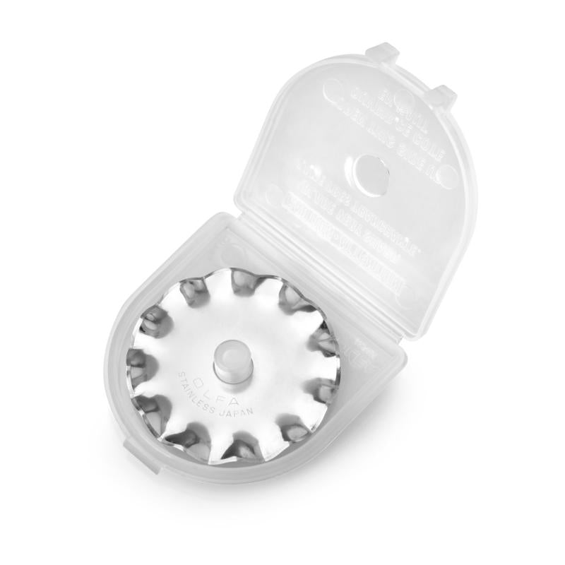 olfa-scb45-1-stainless-steel-45mm-scallop-rotary-blade-1-pack image 2
