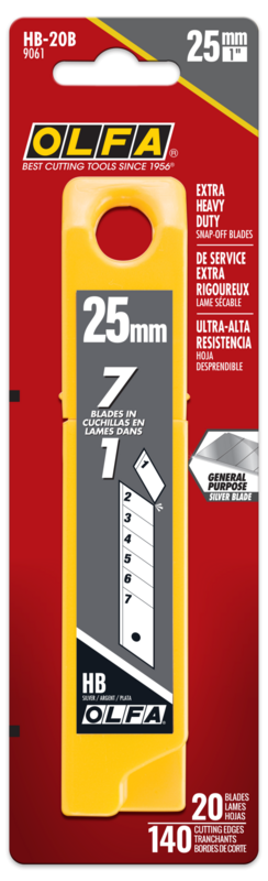olfa-25mm-hb-silver-snap-off-blade-extra-heavy-duty-multi-pack-5-10-20-40 image 4