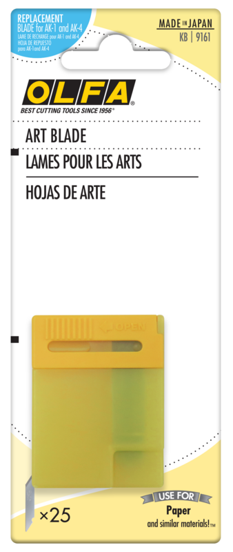 olfa-kb-multi-purpose-art-blades-5-or-25-pack-replacement-art-knife-blades-for-a image 2