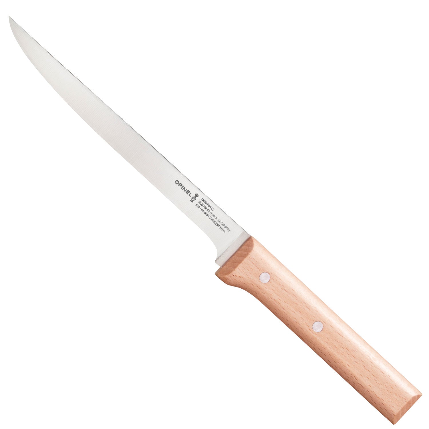 opinel-parallele-7-inch-fillet-knife-flexible-stainless-blade-with-pefc-wood-han image 1