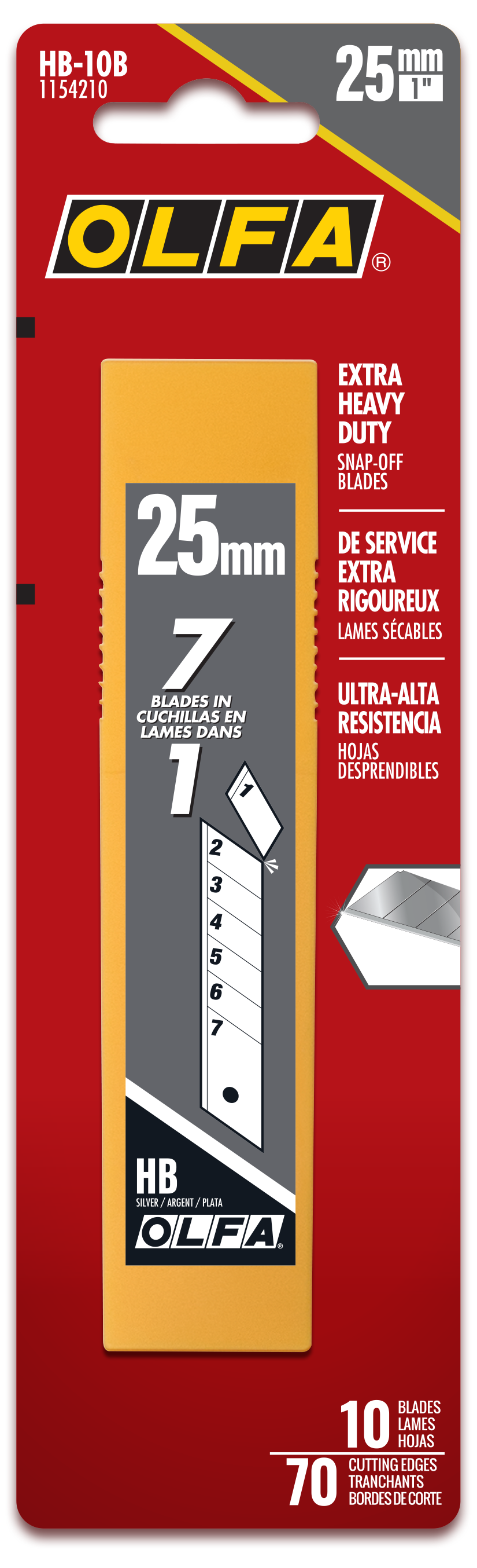 olfa-25mm-hb-silver-snap-off-blade-extra-heavy-duty-multi-pack-5-10-20-40 image 3