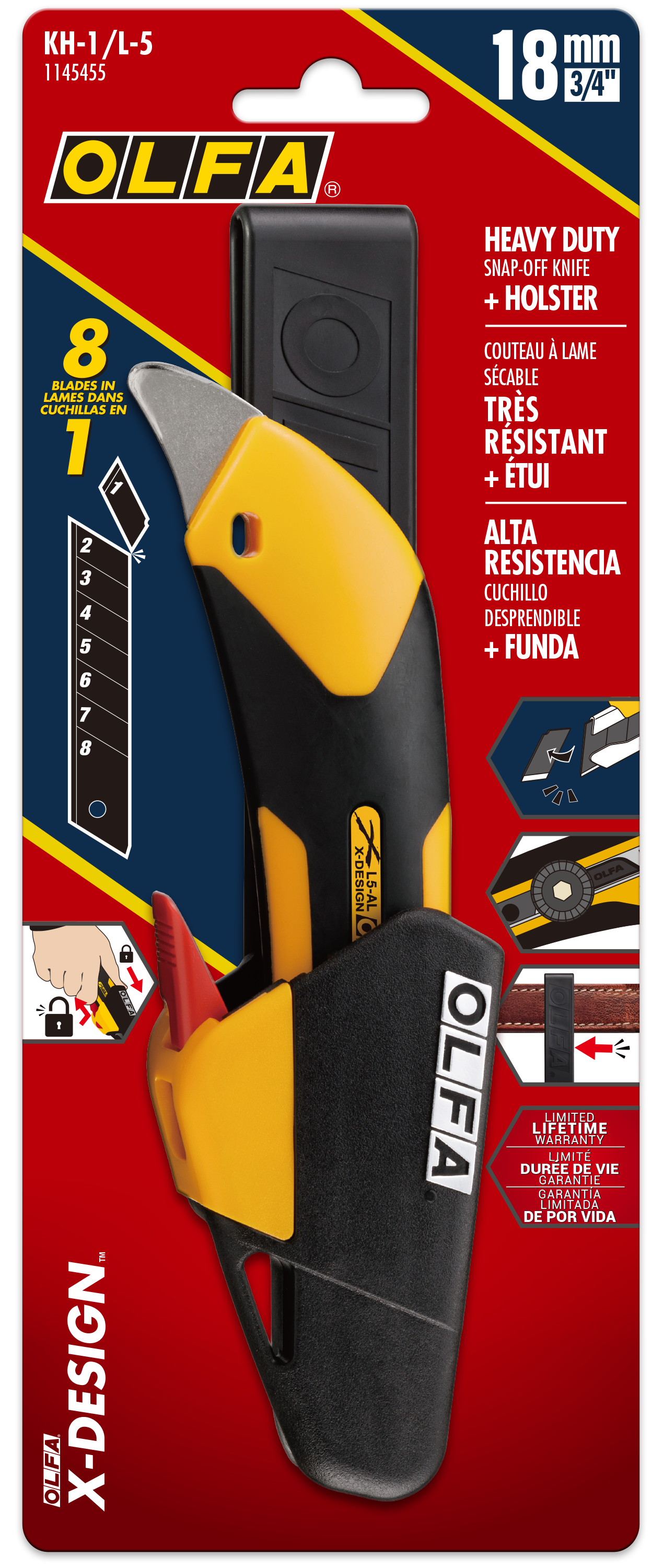 olfa-kh-1-l-5-18mm-ratchet-lock-utility-knife-with-locking-holster-combo-pack image 2