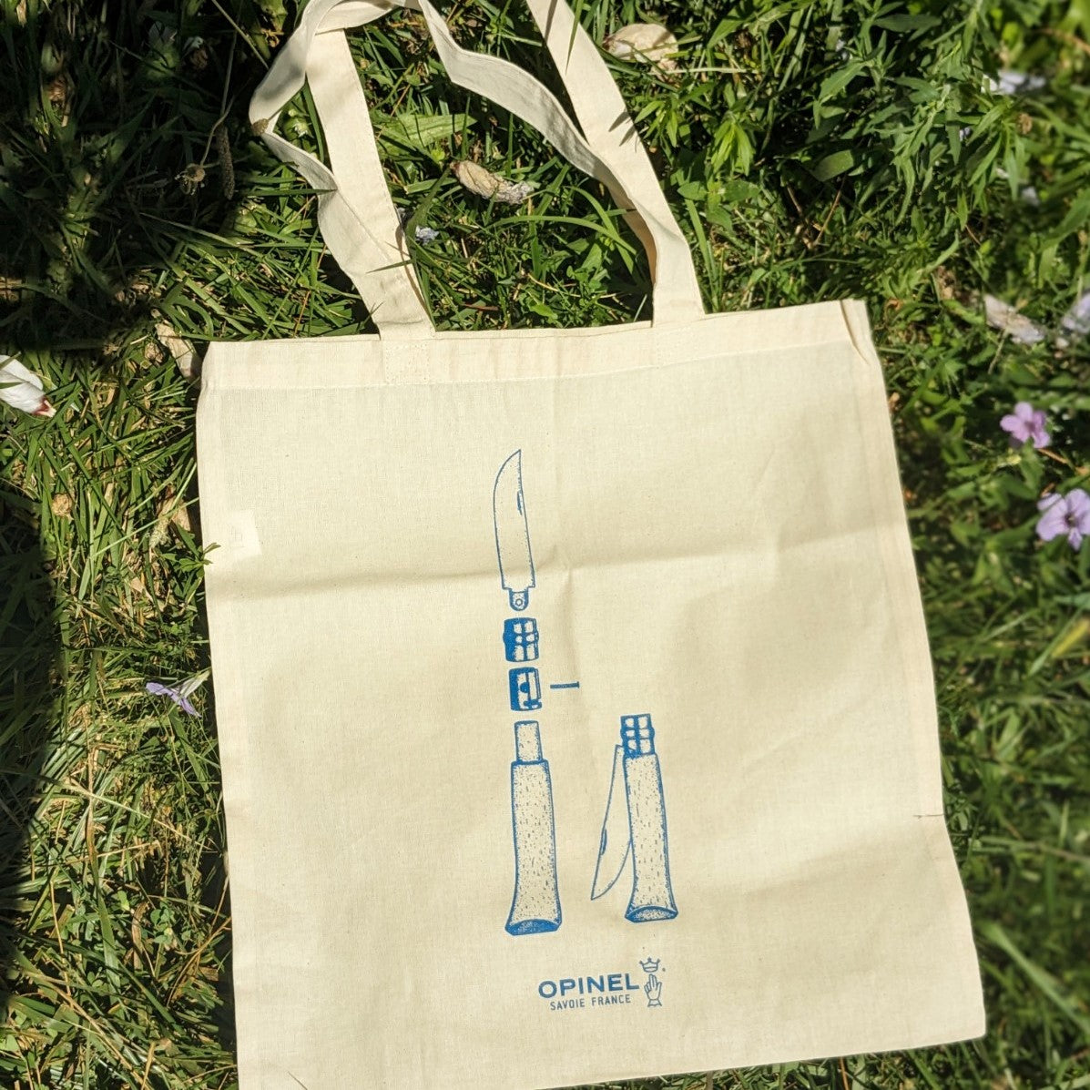 opinel-limited-edition-tote-bag-branded-canvas-carry-tote image 2