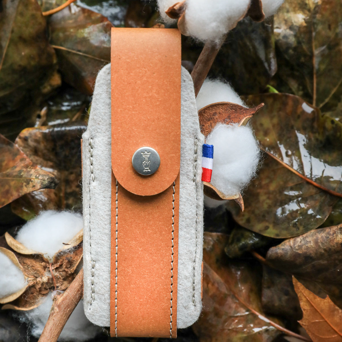 opinel-medium-outdoor-sheath-collection-france-regenerated-leather-knife-sheath image 1