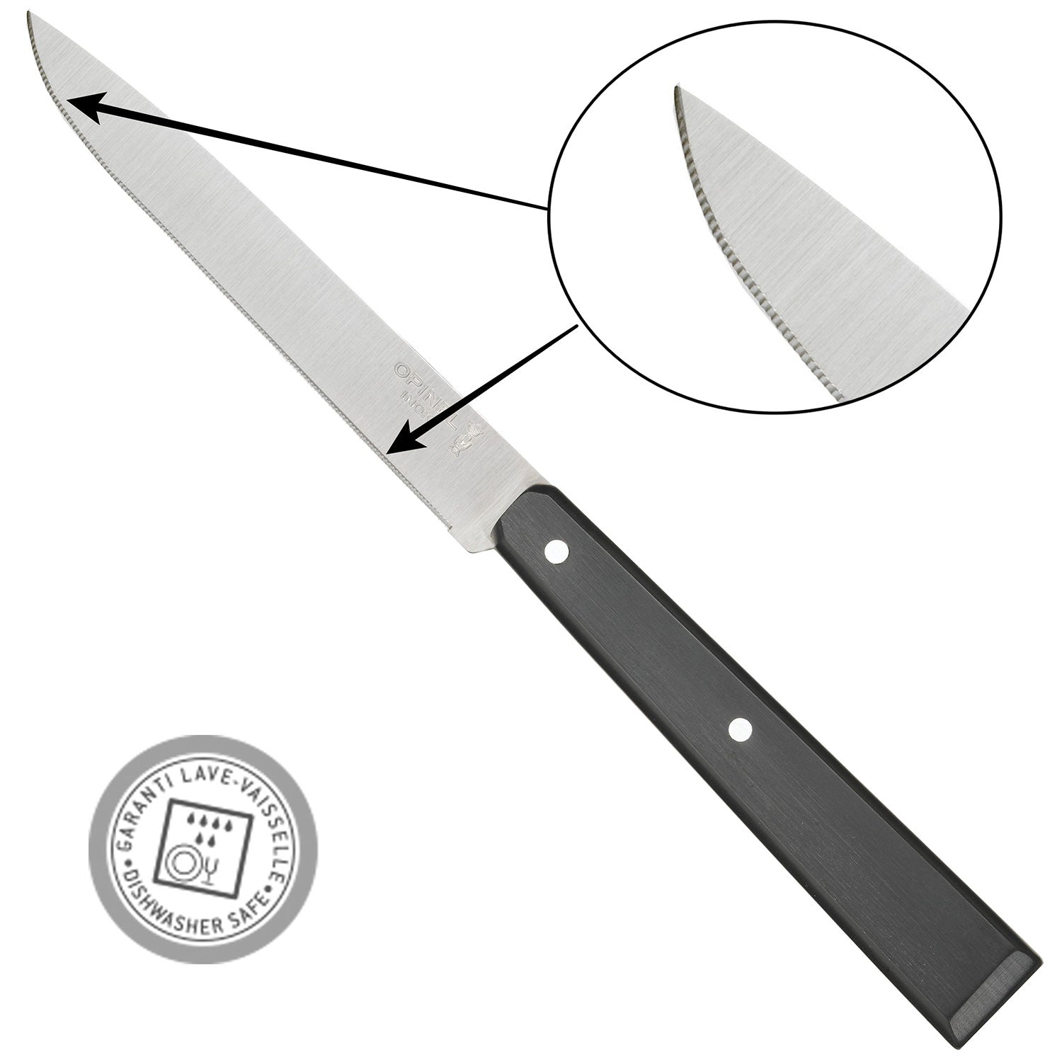 opinel-bon-app-tit-no-125-pro-micro-serrated-steak-knives-4-piece-set-black image 3