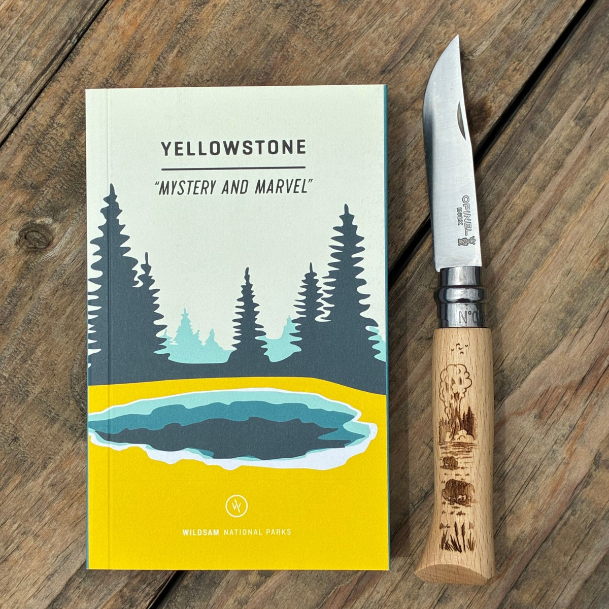 opinel-national-parks-guide-series-no-08-folding-knife-with-wildsam-field-guide- image 3