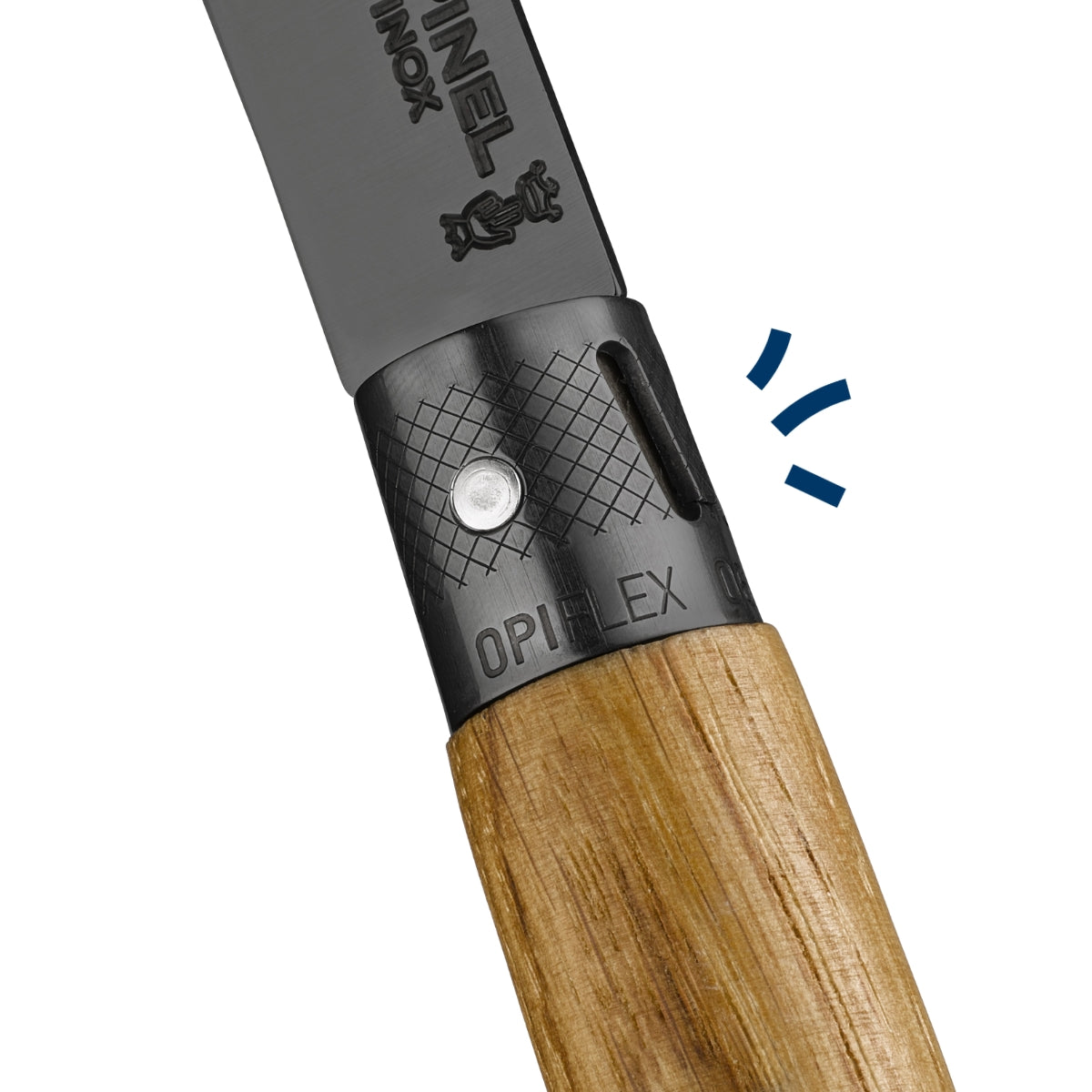 opinel-n-o6-everyday-carry-pocket-knife-black-oak-handle-with-black-anodized-bla image 5