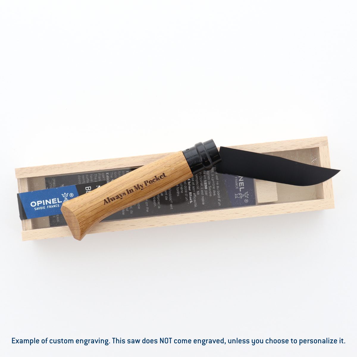 opinel-second-chance-no-08-black-oak-folding-knife-matte-black-edc-pocket-knife image 3