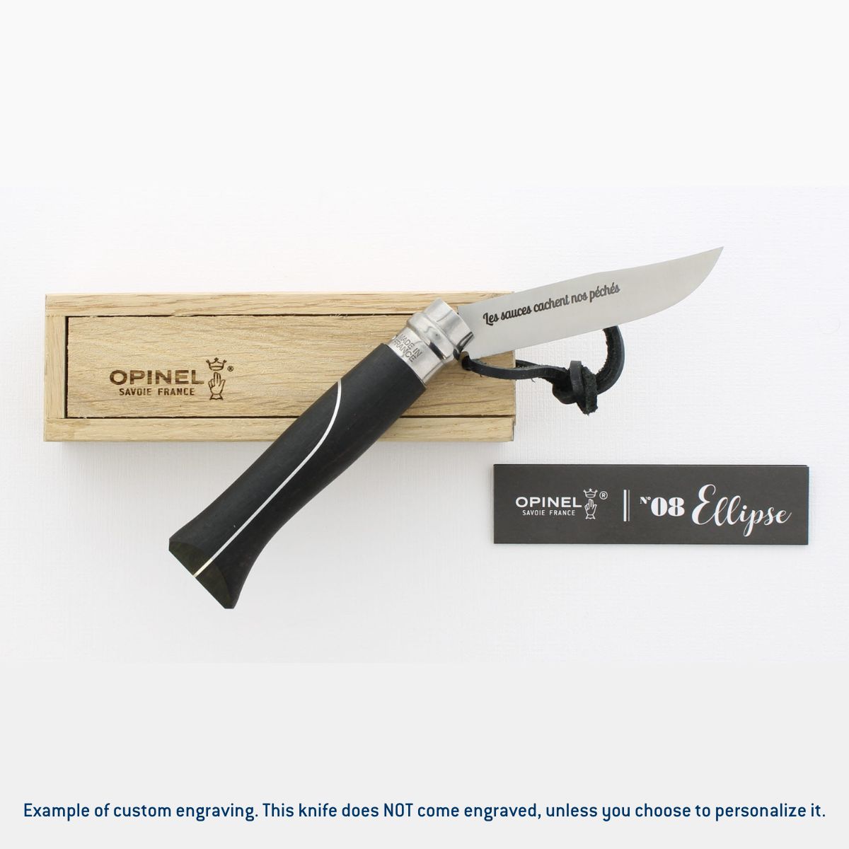 opinel-no-08-ellipse-folding-knife-ebony-handle-mirror-polished-stainless-steel- image 5