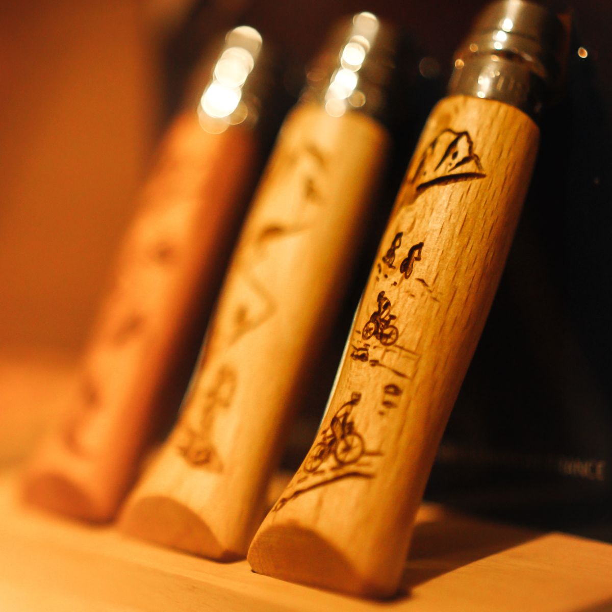 opinel-no-08-engraved-handle-folding-knife-alpine-adventures-collection image 5