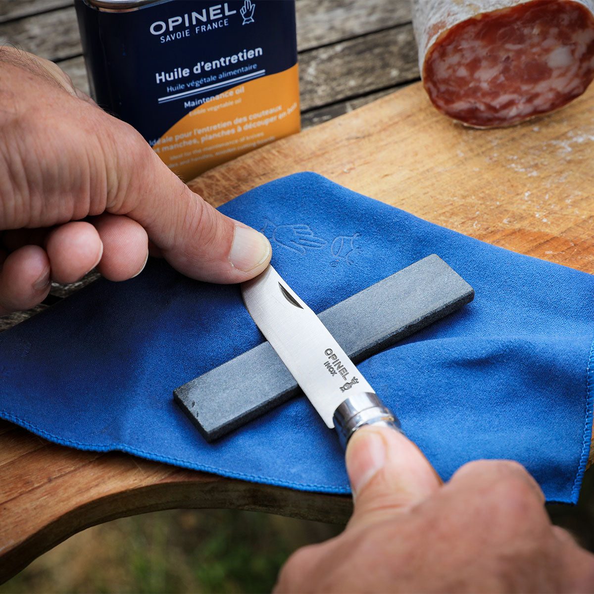 opinel-no-08-everyday-carry-kit-stainless-steel-folding-knife-with-alpine-sheath image 5