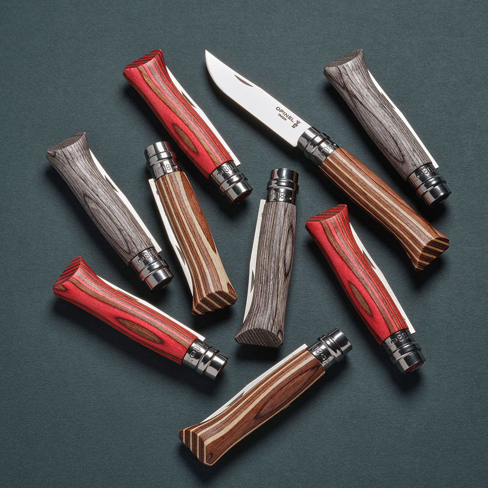 opinel-no-08-laminated-birch-folding-knife-hand-assembled-tinted-finnish-birch-h image 1