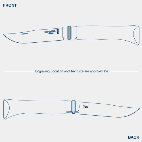 opinel-no-08-polished-stainless-steel-folding-knife-padouk-wood-handle image 1