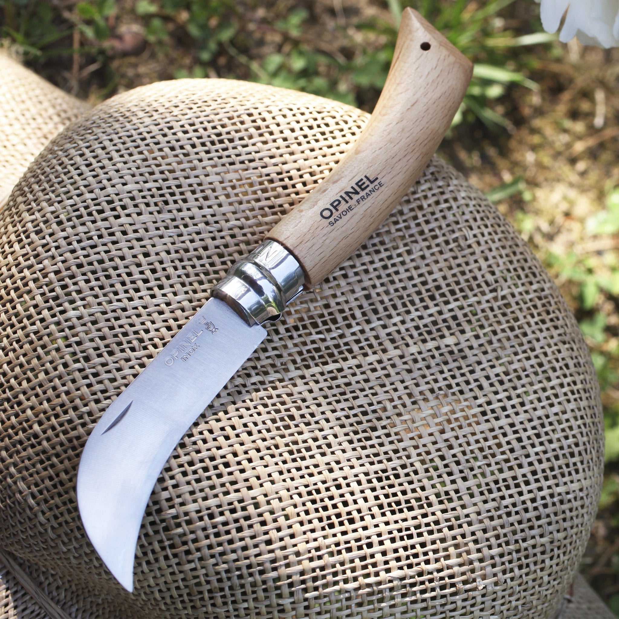 opinel-no-08-pruning-folding-knife-curved-stainless-blade-beechwood-handle-virob image 2