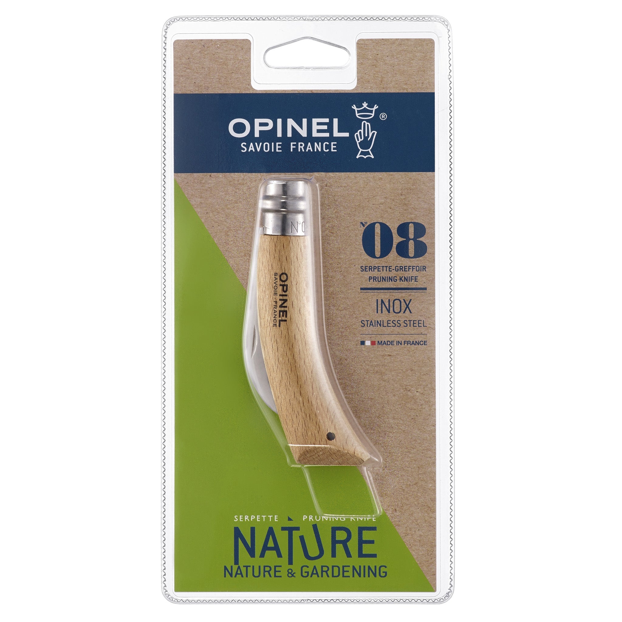 opinel-no-08-pruning-folding-knife-curved-stainless-blade-beechwood-handle-virob image 3